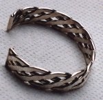 Woven sterling silver bracelet - 3/4 inches wide (23KB)