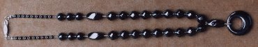 Haematite necklace - silvery black (27KB)